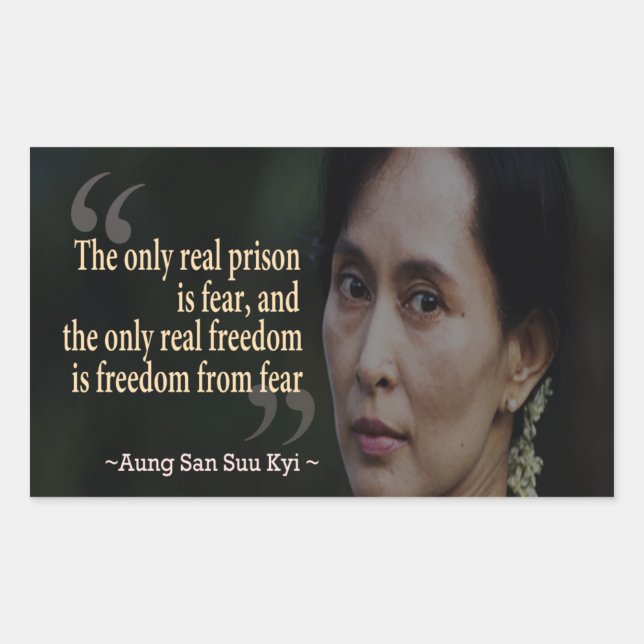 Aung San Suu Kyi Sticker (Vorderseite)