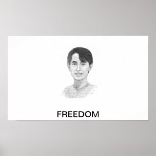 AUNG- SAN SUU KYIplakat Poster