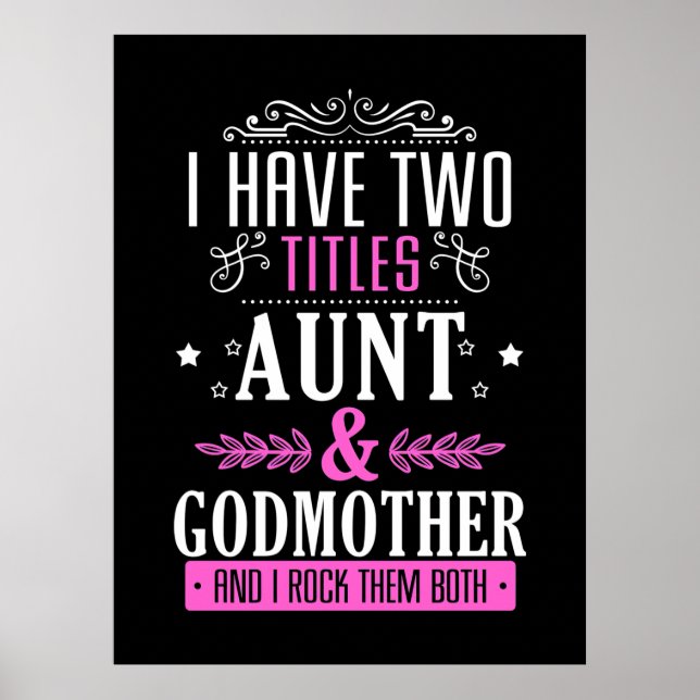 Aunt And Godmother Poster (Vorne)