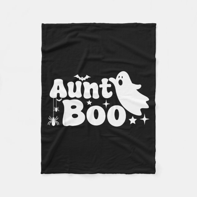 Aunt Boo Funny Ghost Halloween Family Matching  Fleecedecke (Vorderseite)