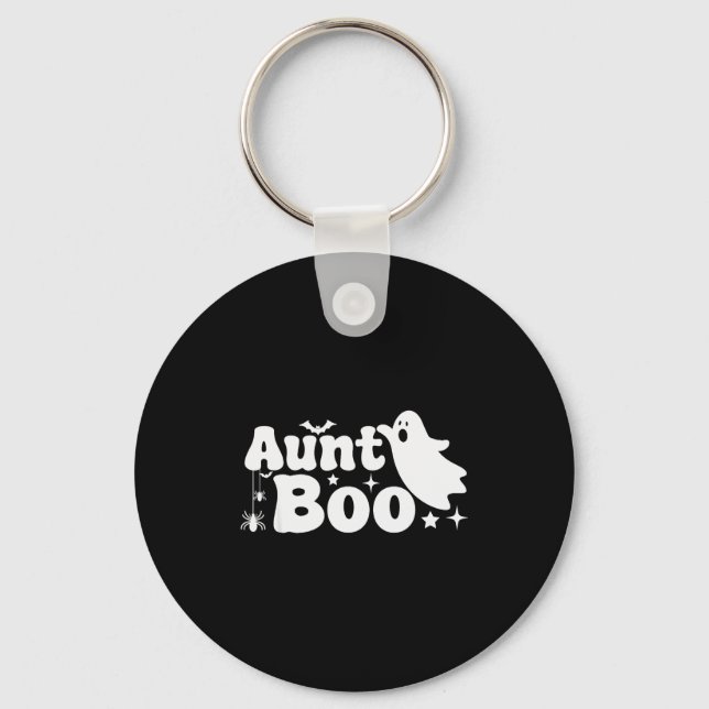 Aunt Boo Funny Ghost Halloween Family Matching  Schlüsselanhänger (Vorderseite)
