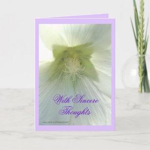 Aunt Darl's wh Hollyhock- any occasion Karte