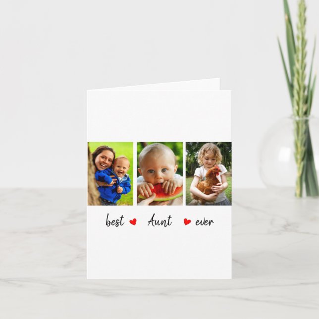 Aunt Ever 3 Photo  Karte (Vorderseite)