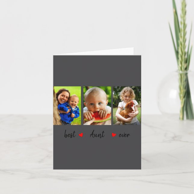 Aunt Ever 3 Photo  Karte (Vorderseite)