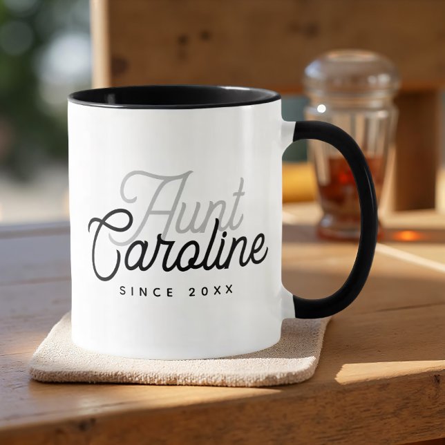 Aunt Modern Simple Elegant Chic Tasse (Von Creator hochgeladen)