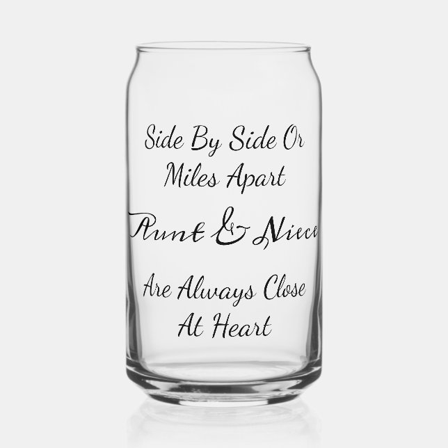 Aunt & Niece Quote – Side By Side or Miles Apart (Verso)