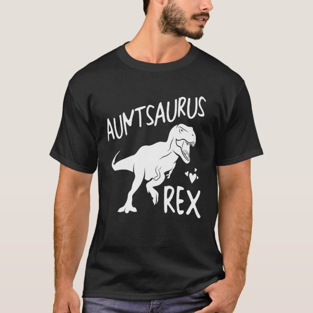 Aunt Saurus Dinosaur Cute Mother Grandma Family Ma T-Shirt (Vorderseite)