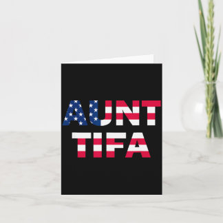 Aunt Tifa Flag Us Funny Aunt Tifa - I Am Aunt Tifa Karte