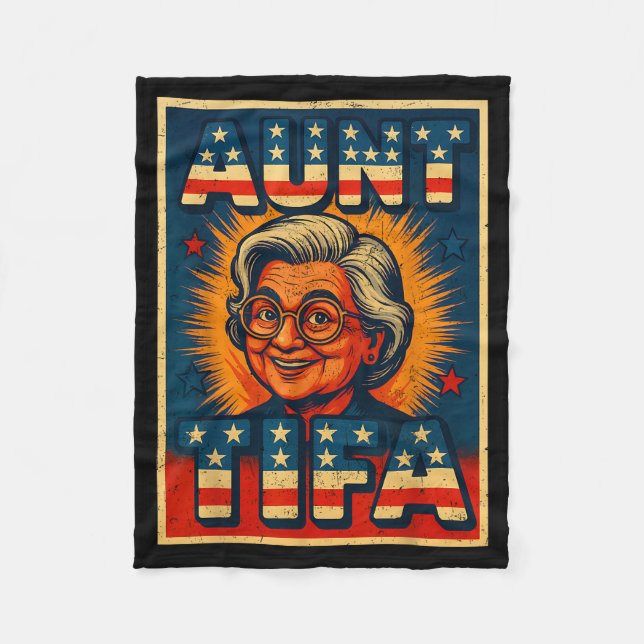 Aunt Tifa Shirt Aunt Tifa Funny Style Ster  Fleecedecke (Vorderseite)