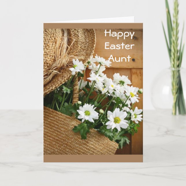 **AUNT** VOUS AIME À LA CARTE DE VACANCES DE PÂQUE (Devant)
