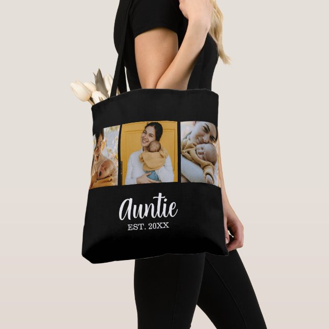 Auntie Established Modern Script Black 3 Photo Tasche (Von Nahem)