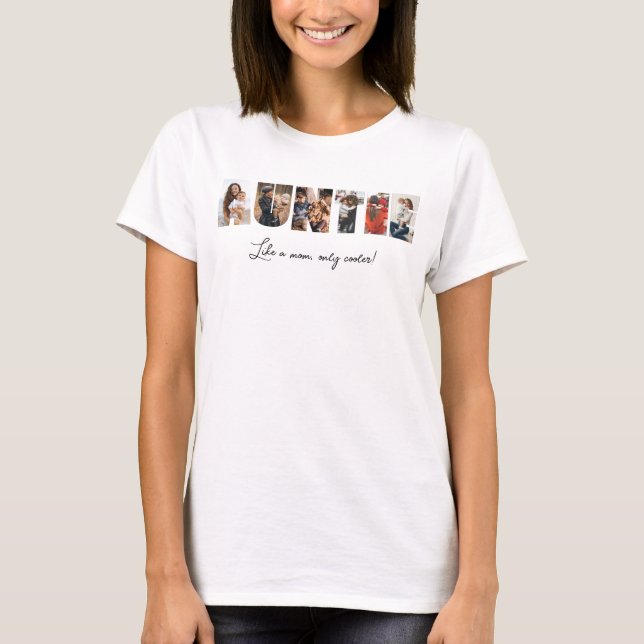 Auntie Foto Collage T - Shirt (Vorderseite)