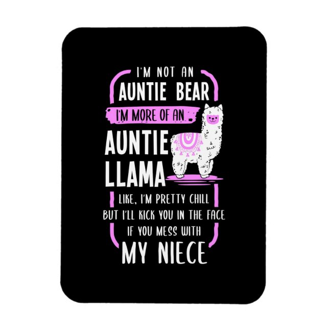 Auntie Llama Magnet (Vertikal)