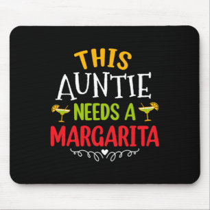 Auntie Margarita Cinco De Mayo Sombrero Aunties Fu Mousepad
