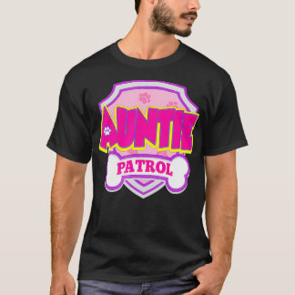 Auntie Patrol Dog Funny Geschenk Geburtstagsparty T-Shirt