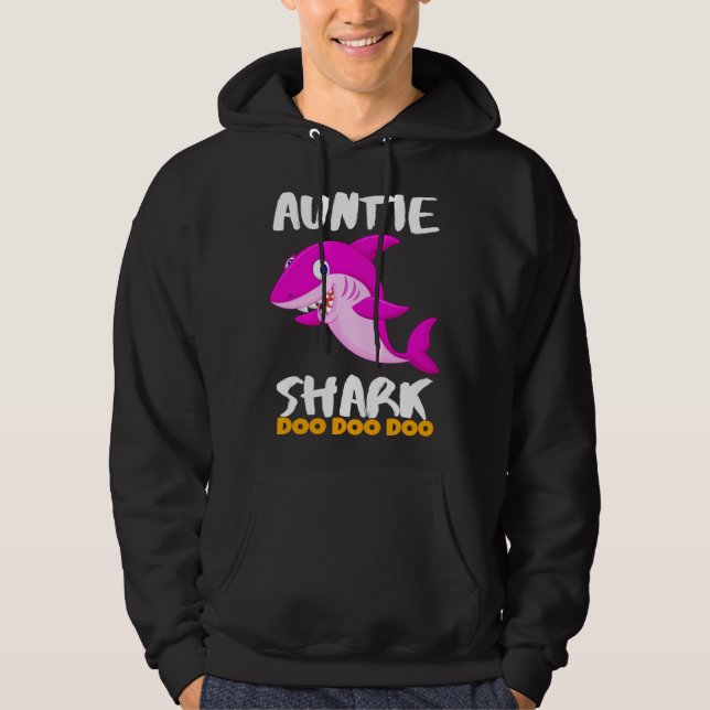 Auntie Shark  Last Minute Hoodie (Vorderseite)