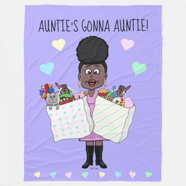 Auntie's Gonna Auntie Fleecedecke (Vorderseite)