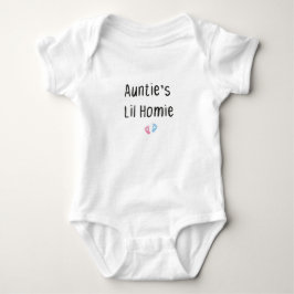 Auntie's Lil' Homie,Baby Shower Gift Baby Strampler