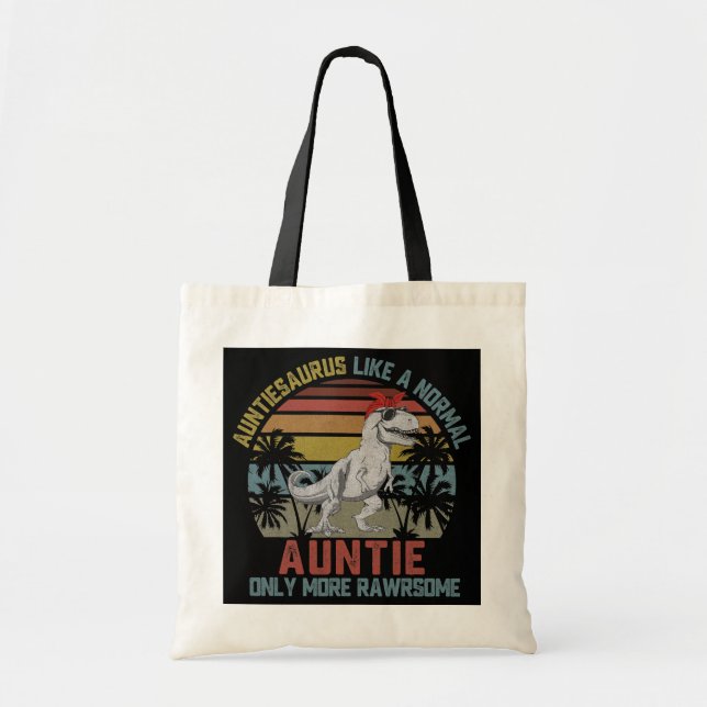 Auntiesaurus wie eine normale Tante nur noch mehr Tragetasche (Vorne)