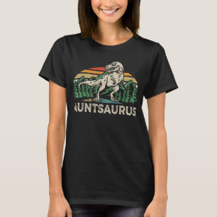 Auntsaurus Dinosaur T Rex Tante Saurus Matching T-Shirt