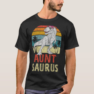 Auntsaurus T Rex Dinosaur Tante Saurus Familienmat T-Shirt