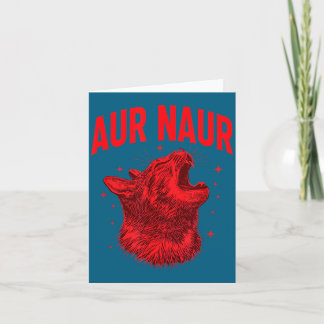 Aur Naur Katzen-Meme-Haustier-Illustration Karte