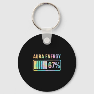 Aura Energie 67 Lustiger Sechs Sieben Meme Gen Alp Schlüsselanhänger
