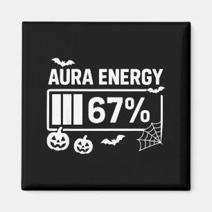 Aura Energie 67 Prozent 6 7 Meme Halloween  Magnet
