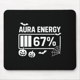 Aura Energie 67 Prozent 6 7 Meme Halloween  Mousepad