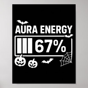 Aura Energie 67 Prozent 6 7 Meme Halloween  Poster