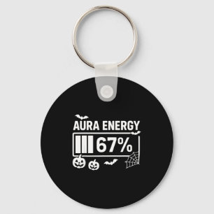 Aura Energie 67 Prozent 6 7 Meme Halloween Schlüsselanhänger