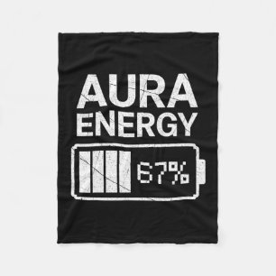 Aura Energie bei 67 Lustiges Six Seven Meme Gen Al Fleecedecke