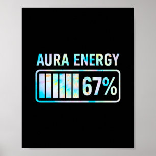 Aura Energy 67 67 Six Seven Meme Poster
