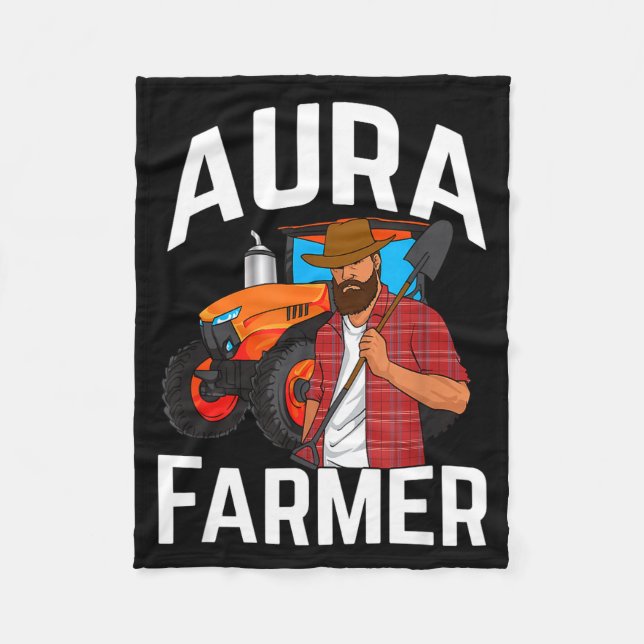 Aura Farmer Funny Meme  Fleecedecke (Vorderseite)