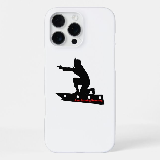Aura Farming Apple iPhone 16 Pro Max Hülle (Rückseite)