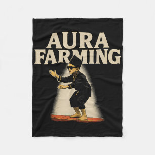Aura Farming Indonesisches Bootsrennen Kid Meme  Fleecedecke