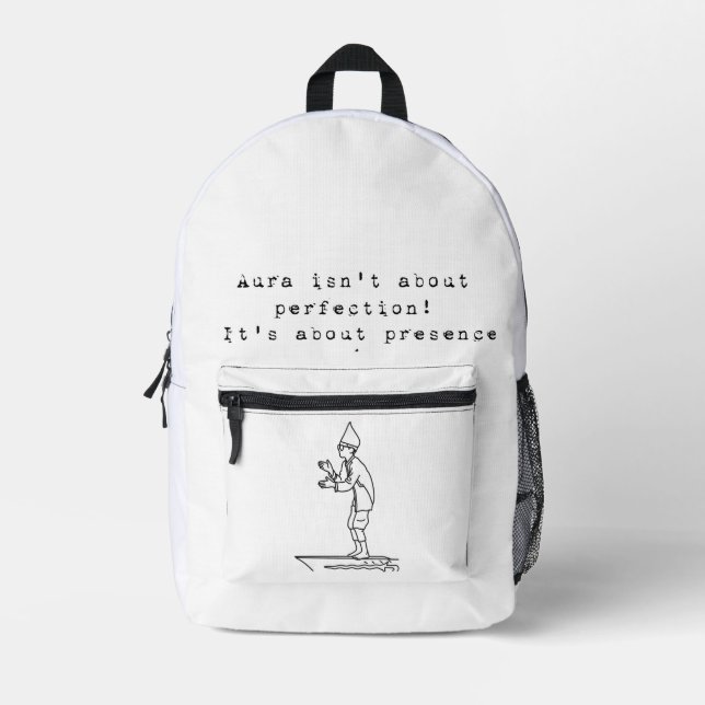 Aura Farming Junge Bedruckter Rucksack (Vorderseite)