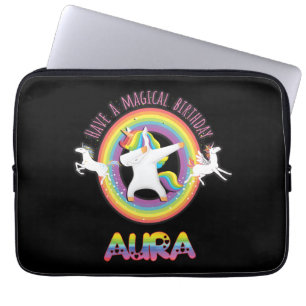 Aura Geburtstag Aura hab einen magischen Geburtst Laptopschutzhülle