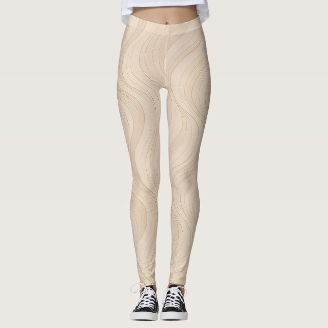 Aura Gradient Energie Modernes Muster  Leggings (Vorderseite)