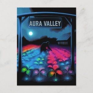 Aura Landbau Farbenfrohe Täler Urlaub Postkarte
