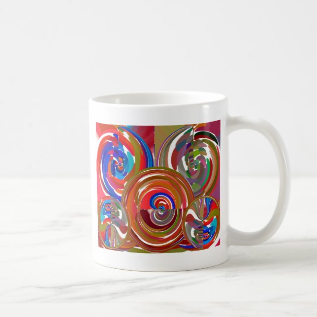 Aura-Reinigungs-Kreise - Reiki Meditations-Mandala Kaffeetasse (Rechts)