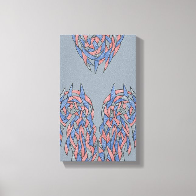 Aura Shift – Soft Gradient Abstract Canvas Leinwanddruck (Vorderseite)