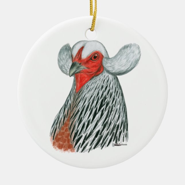 Auraucana_Head Keramik Ornament (Vorne)