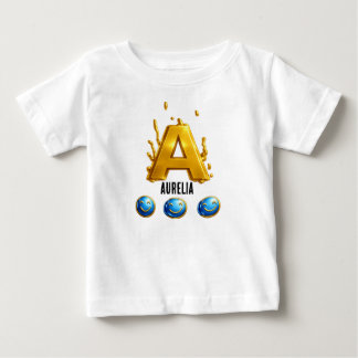 AURELIA! Babys Baby-T-Shirt mit deinem Namen Baby T-shirt