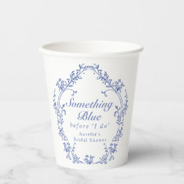 AURELIA Chinoiserie Etwas Blaues Brautparty Pappbecher