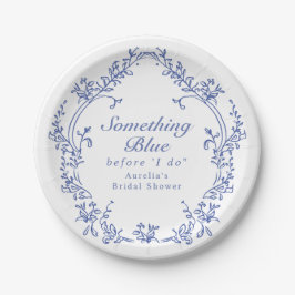 AURELIA Chinoiserie Etwas Blaues Brautparty Pappteller