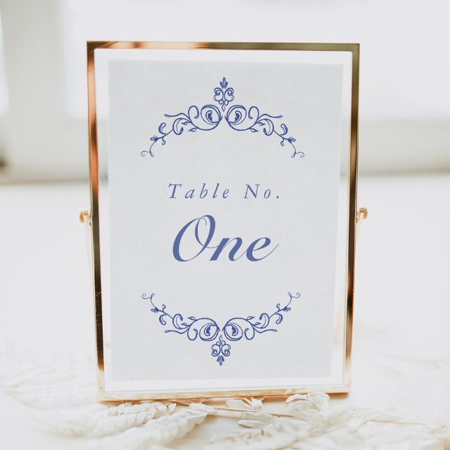 AURELIA Chinoiserie Victorian Carte Numéro de tabl (Créateur téléchargé)