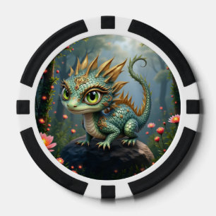 Auren – Kleiner Smaragd-Walddrache Pokerchips