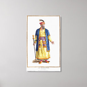Aurengzeb, großer Khan der mongolischen Horden vo Leinwanddruck