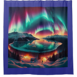 Aureola Borealis in Alaska Duschvorhang